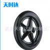 天時(shí)達(dá)生產(chǎn)銷售 8寸輪椅殘疾車前萬(wàn)向橡膠腳輪 工業(yè)耐磨塑料尼龍