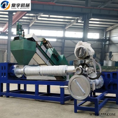 塑料機械**塑料造粒機 雙螺桿塑料顆粒機  塑料再生造粒機免水洗廢舊編織袋造粒機大型型號全顆定制