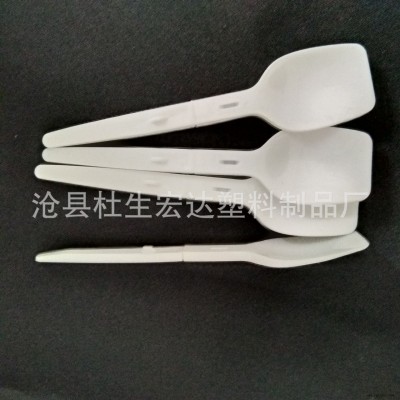 宏達(dá)塑料勺 PP透明塑料小勺 短把小勺 調(diào)羹冰沙刨冰勺