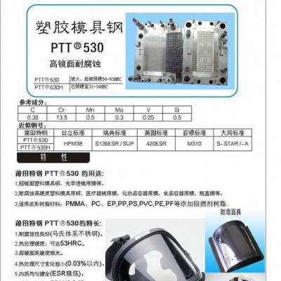 超鏡面、高硬度、高耐腐蝕〈新型鋼號UNI標(biāo)準(zhǔn)X40CR14〉模具鋼