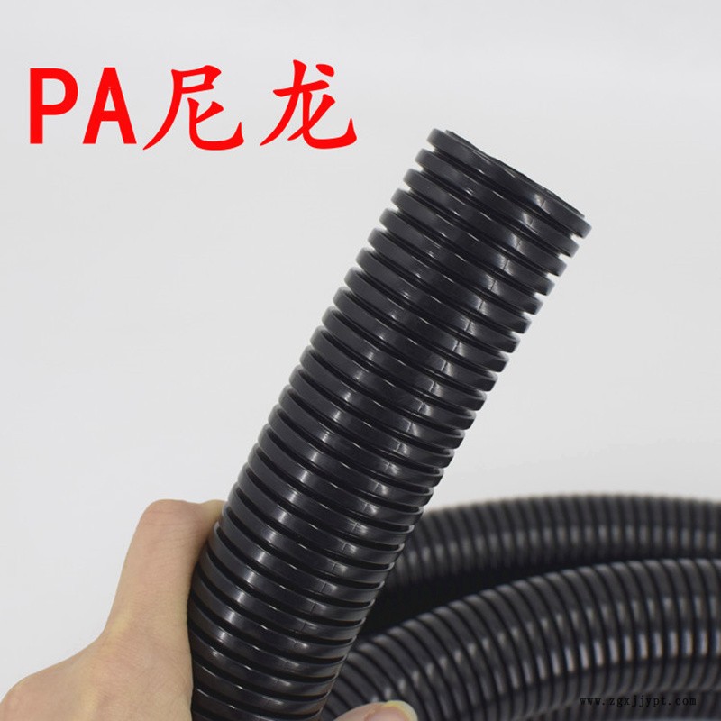 甘肅酒泉廠家批發(fā)尼龍軟管黑色塑料軟管 汽車機器線束保護軟管 規(guī)格齊全
