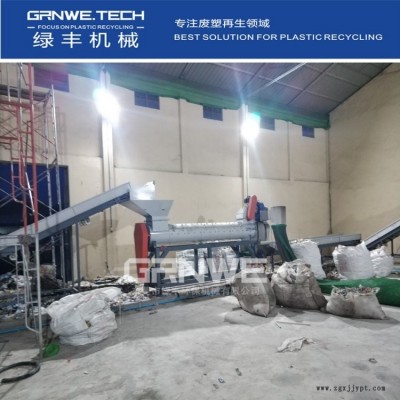 壓縮瓶脫標破碎清洗機器  PET壓縮瓶破碎清洗生產(chǎn)線